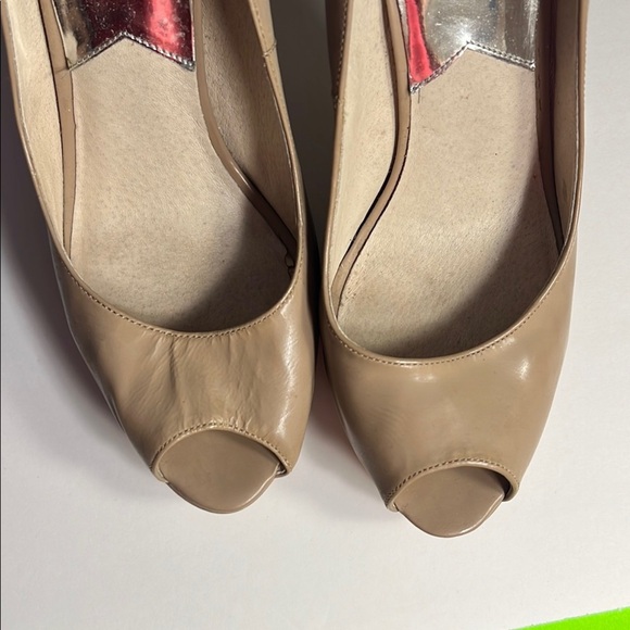 UC Michael Kors Nude Peep-Toe Platform Heels – Women’s 9.5 - Picture 2 of 9